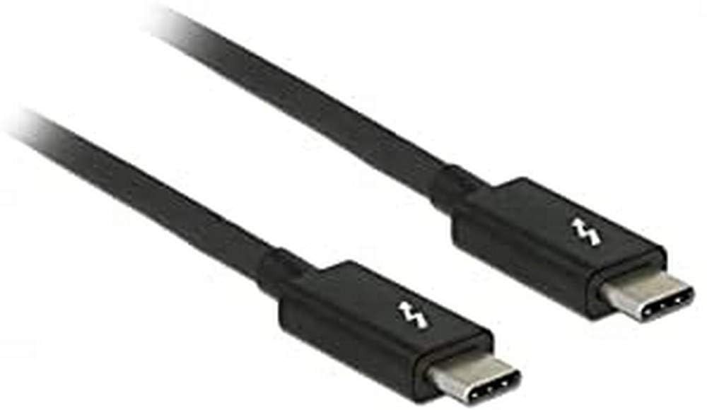DeLOCK cable Thunderbolt 3 USB-C to male USB-C, black black Black 1 m