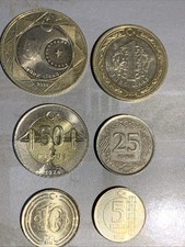 T&uuml;rkiye  5, 1 Lira , 50, 25, 10, 5 Kurus 2009-2026