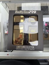 Babyliss Pro LimitedFX Single Double Foil Shaver Set Gold - FXFSHOLPK2GB