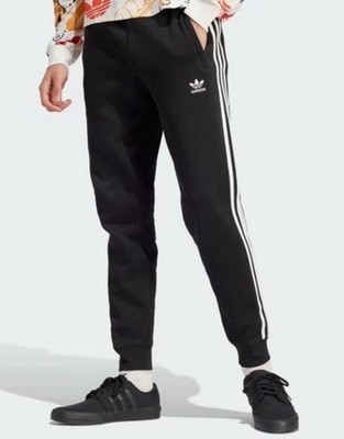 $70 Adidas Adicolor 3-Stripe Black Joggers White Stripes Size Small Pants IU2453