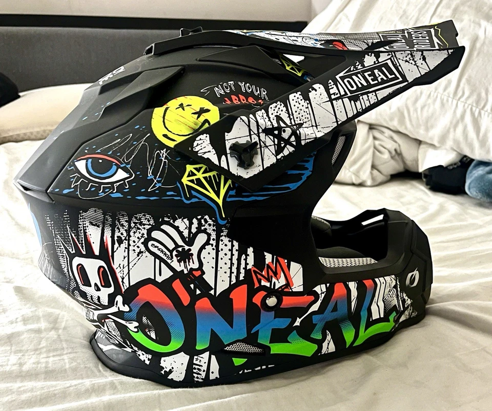 O'Neal 2 SRS Rancid V.24 头盔黑色/白色 — 第 2/4 张图片