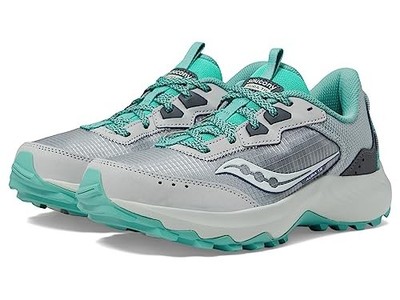 S10862 SAUCONY WOMENS AURA TR SHOES - SIZE 10 - CONCRETE/SHADOW - Scratch & Dent
