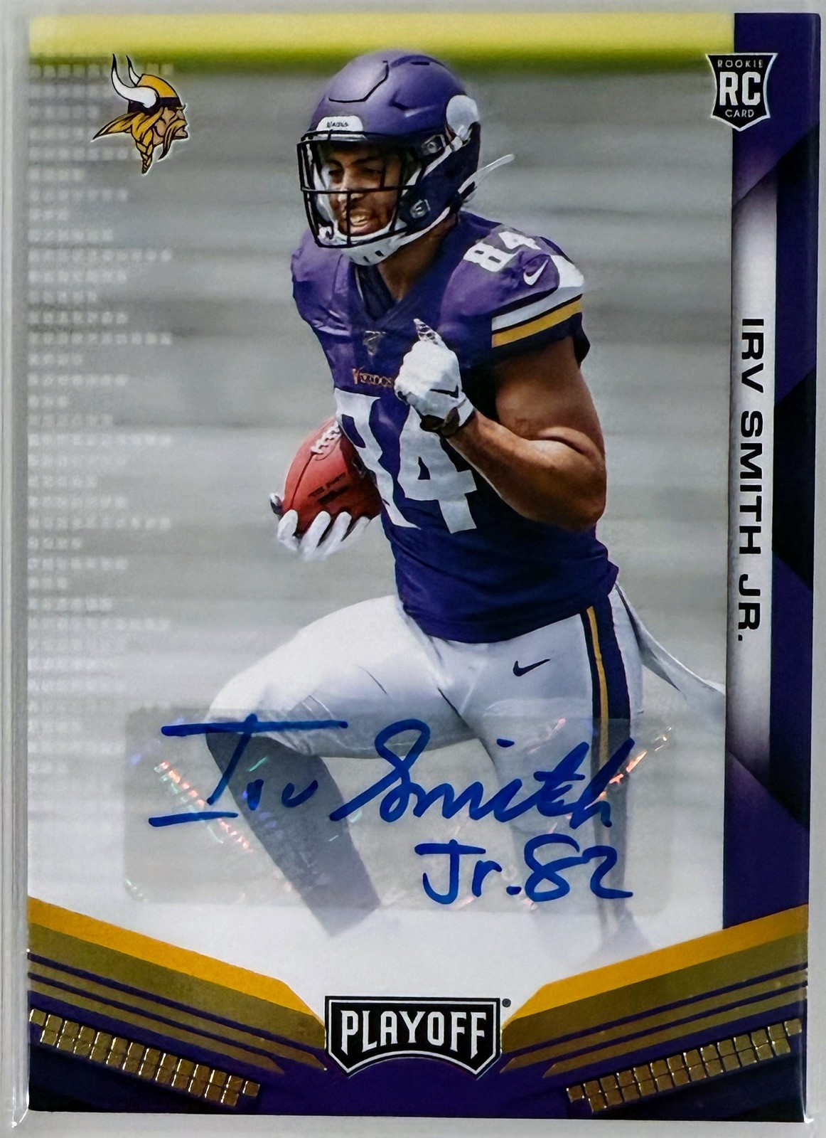 Irv Smith Jr. Panini Playoff #232 Autograph