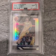 2018 Panini Prizm Silver PSA 10 Gem Mint - Jamal Murray # 62 Denver Nuggets