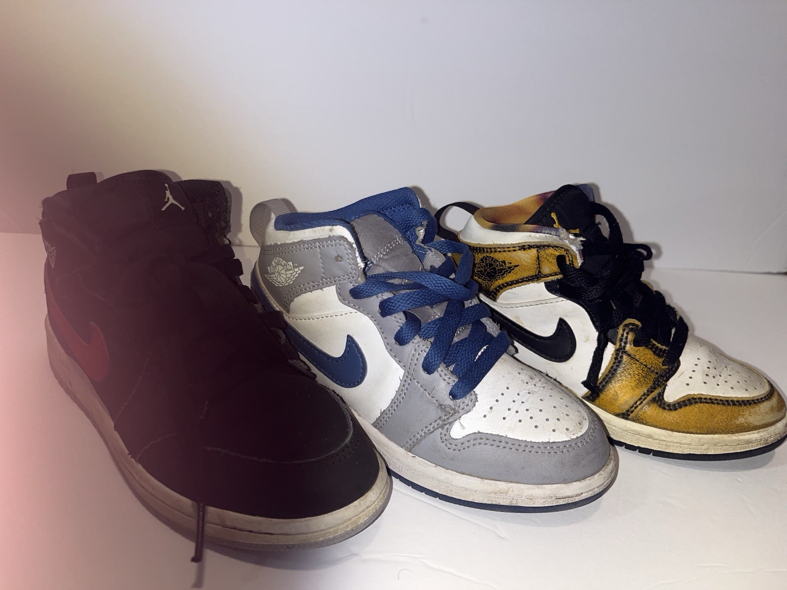 Jordan 1 Lot (3 Pair) Size 13c-1y