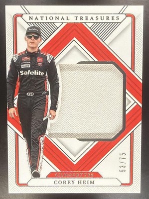 2025 Panini National Treasures Corey Heim #7 Silhouettes 53/75 MEM