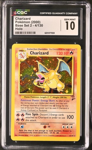 Charizard graded CGC 10 for sale on eBay
