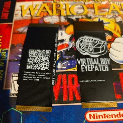Virtual Boy(2)Eyepatch Eyepiece Flex Ribbon's Cable Replacement DIY Repair Fix