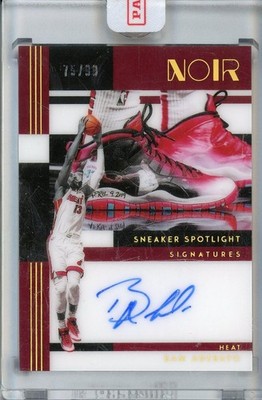 2024 Panini Noir Sneaker Spotlight Signatures Bam Adebayo AUTO /99 #SSS-BAM