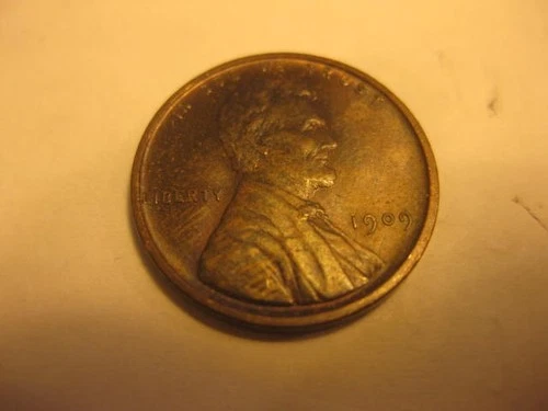 1909-P Lincoln cent / AU