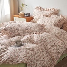 Ruffle Lace Comforter Set Pink Floral Bedding Comforter Set Queen Cm 55 Floral