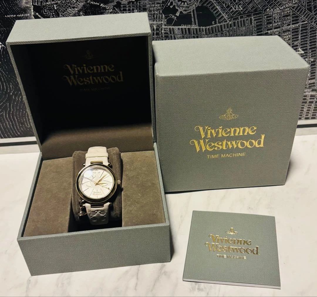 Vivienne Westwood Gold Plated Case Gold Plated Band Wristwatches