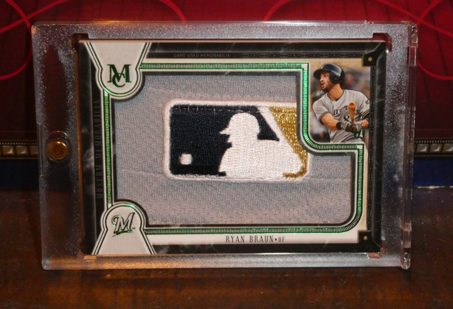 Topps 2018 Museum Ryan Braun LOGO MAN Tag Relic 1/1 Brewers!!