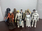 VINTAGE KENNER STAR WARS 1977 FIRST 12 FIGURE SET LOT LUKE VADER HAN LEIA R2 +++