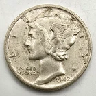 1942 S Mercury Dime AU/BU As Shown You Grade It! 90% Silver Free ship! Type Coin
