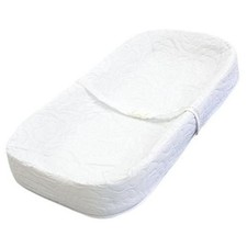 L A BABY 3400-30 Baby 4 Sided Changing Pad With non-skid Bottom 4x16x30 - White