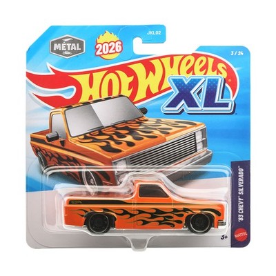 Hot Wheels 2026 XL 83 Chevy Silverado Orange Flammen