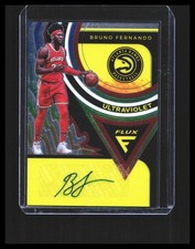 2019-20 Bruno Fernando Auto - Panini Flux Ultraviolet #UV-BRU Atlanta Hawks 