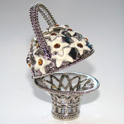 Fabergé Winter Ei Überraschungskorb / Faberge egg Schmuckschatulle