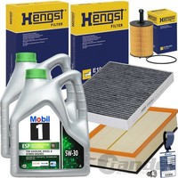 Hengst Filterset+Mobil 5W30 ÖL Passend FüR VW T5 2.5 TDI / 130-174 PS