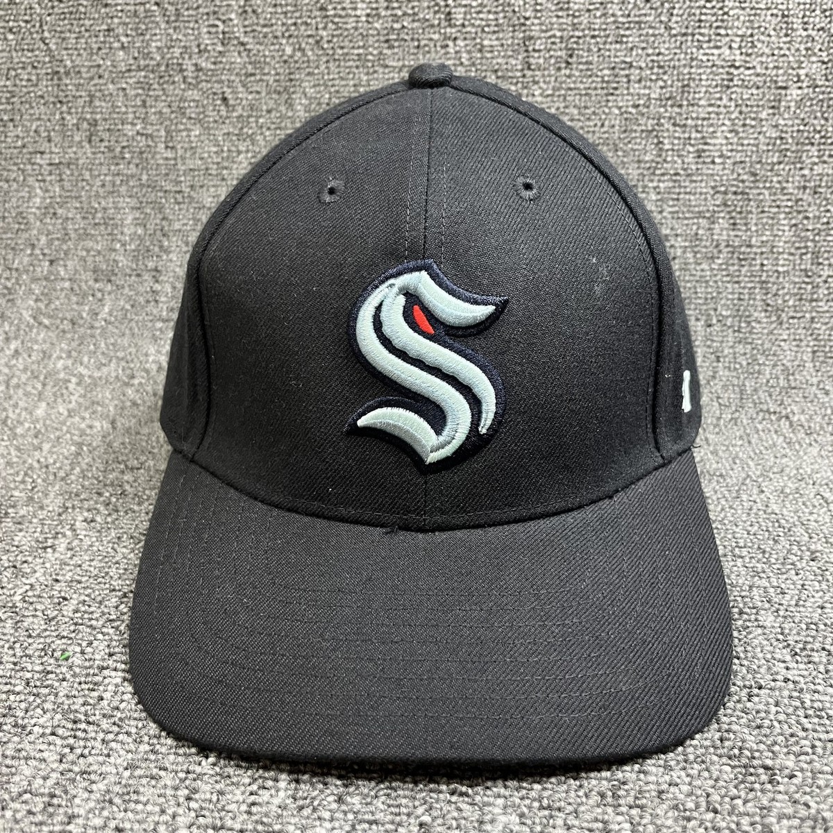 '47 Brand Seattle Kraken Black Snapback Hat NHL Adjustable Cap