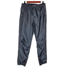 Marmot Pants Mens M Black Lined Full Zip Rain Hiking Outdoor Elastic Waist 