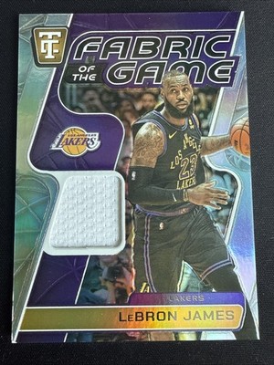 Lebron James 2024-25 Panini Totally Certified Fabric of the Game Jersey /125