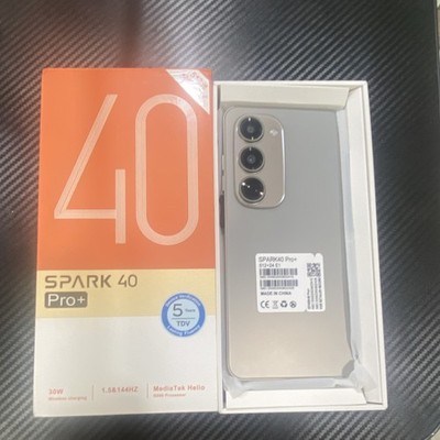 Tecno Spark 40 Pro+ Smartphone MediaTek Helio G99 Silver Wireless Charging