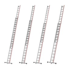 Hymer 4051 Seilzugleiter zweiteilig Schiebeleiter Anlegeleiter Aluleiter Leiter