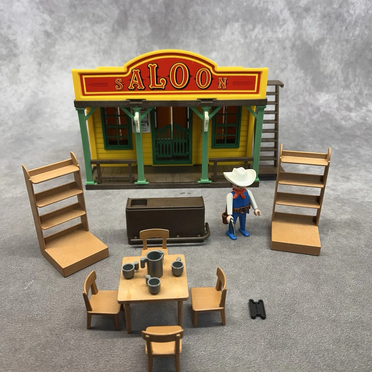 PLAYMOBIL WESTERN SHERIFF'S Office 3786 Old West Cowboy 1994 vintage con caja EUR 64,17 - ES