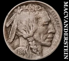 1914-D Buffalo Nickel- Very Fine Semi Key Better Date No Reserve #J2056