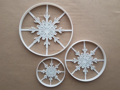 Schneeflocke Xmas Frost Weihnachtsform Ausstecher Teig Keks Fondant scharf