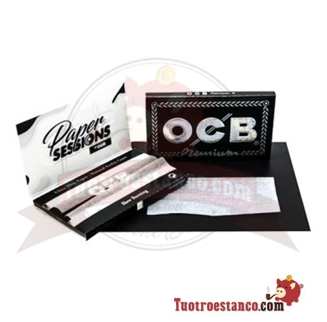 Cartine Corte Doppie Ocb Nero Black 1 Box Da 25 Libretti Di 100 Cartine - Immagine 4 di 4