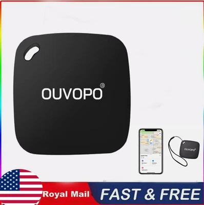 OUVOPO Smart Tracking Device Air Tag Key Child Finder Location Bluetooth Black