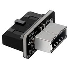 Intern USB 3.0 19 Pin zu USB 3.1 Key-A Header 20-Pin Type-E Adapter Front USB-C