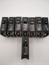 LOT OF 8 EATON CUTLER HAMMER BR115 BR120 - 15  20 AMP 1 POLE CIRCUIT BREAKERS