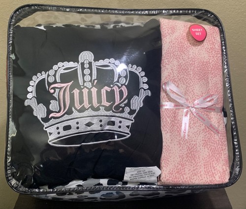 Juicy Couture Leopard Print 8pc KING Bed Set Comforter, Shams, Sheet Set,Pillow - Picture 5 of 5