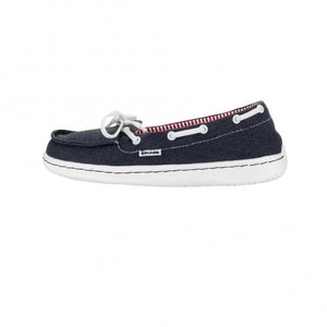 ladies navy blue deck shoes