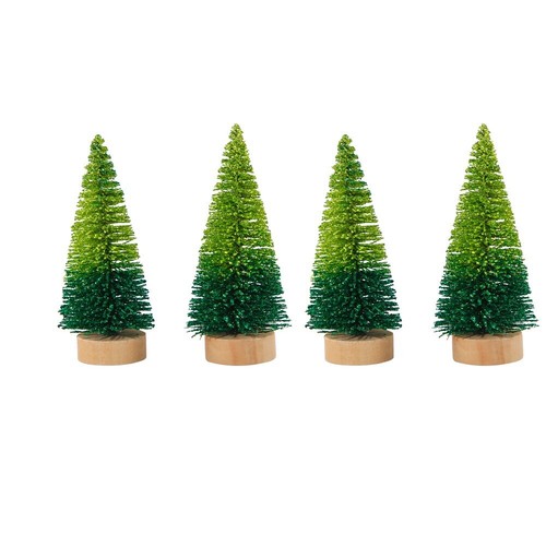4pcs Plastic Christmas Small Cedar Artificial Xmas Pine Tree Home Xmas Decor - Picture 23 of 28