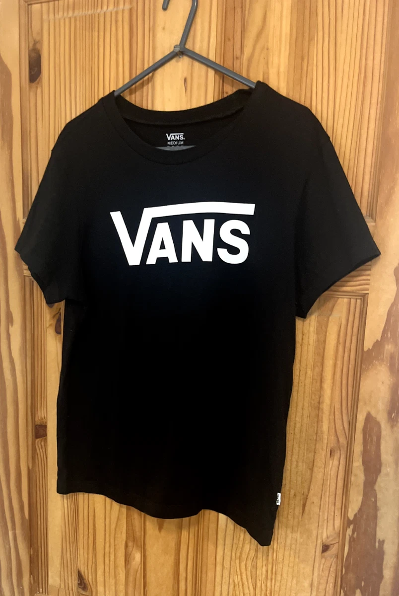 Vans black t shirt womens 2025