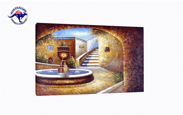 THE WISHING FOUNTAIN ROME HANDMADE OIL PAINTING ON CANVAS-2 SIZES WOODEN FRAME THE WISHING FOUNTAIN ROME HANDMADE OIL PAINTING ON CANVAS-2 SIZES WOODEN FRAME