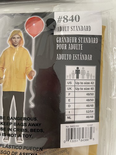 Georgie Costume From The Movie IT - Adult Standard Size - Picture 5 of 5