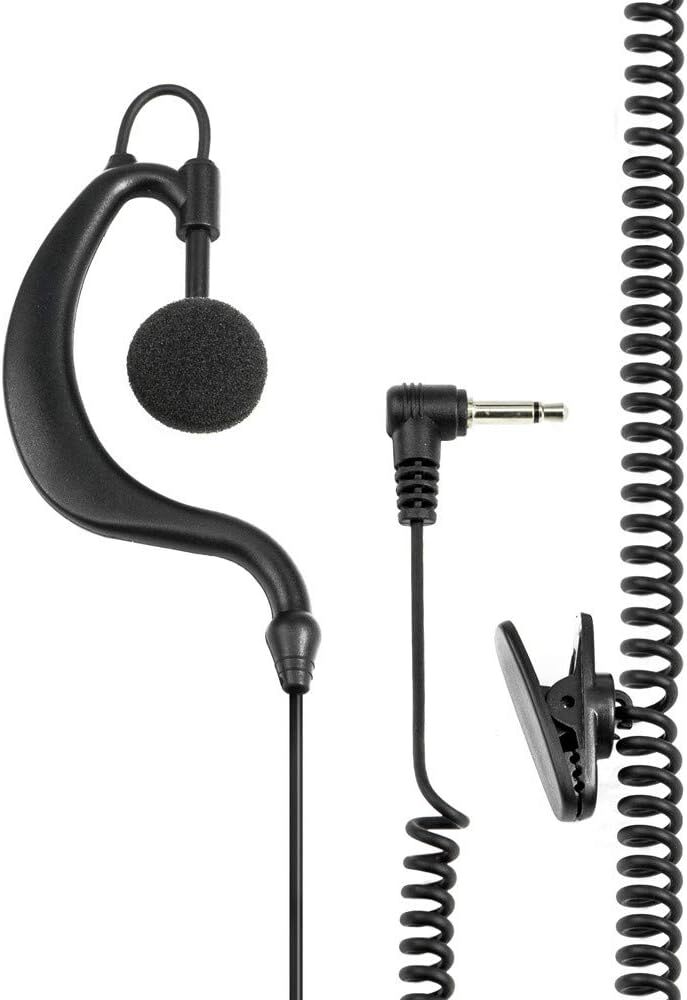 Midland EP21 Auricolare, Jack 3,5mm, Nero