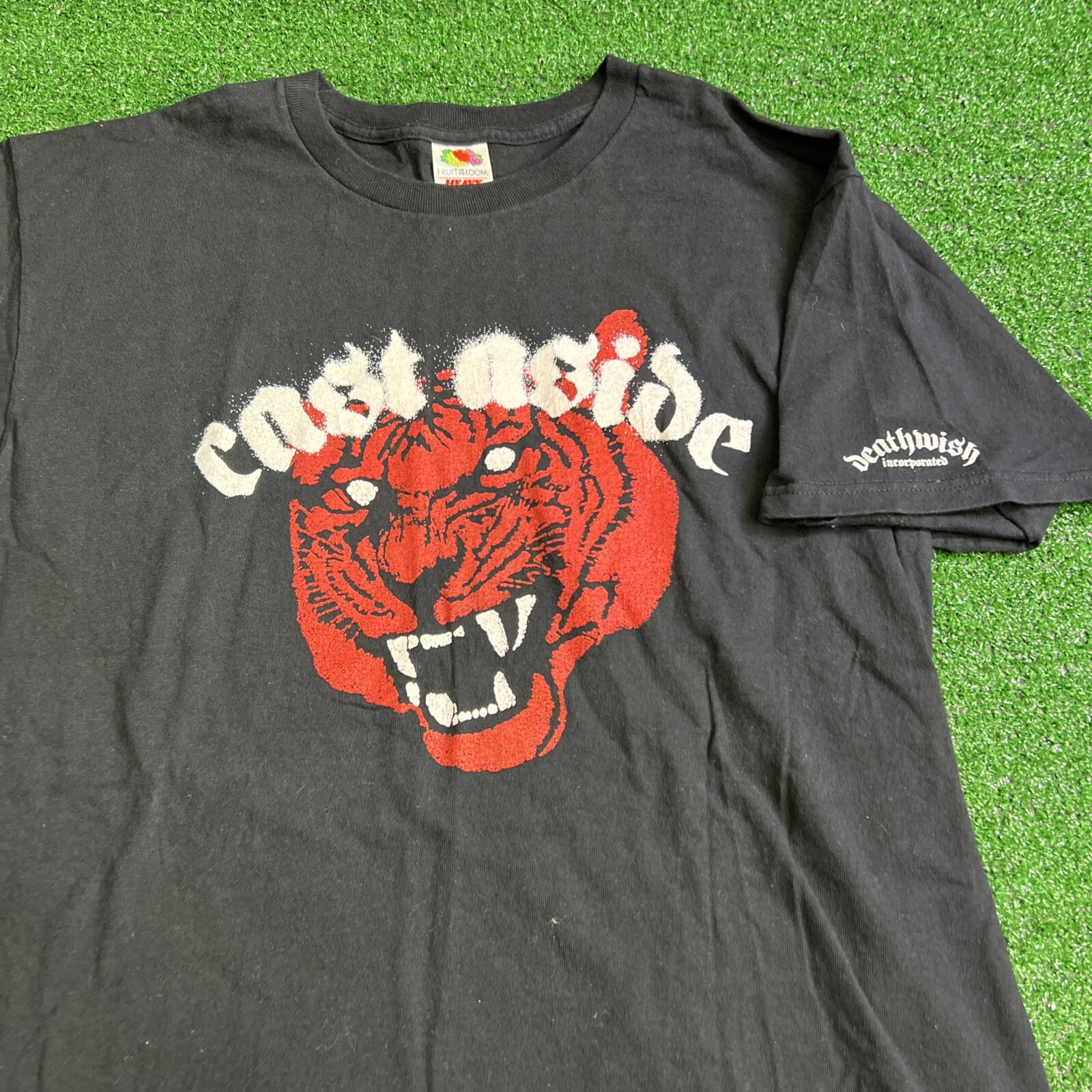 Camiseta Cast Aside Hardcore Metal Rock Band Negra Para Hombre Talla Grande Deathwish Inc