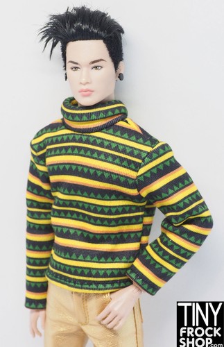 Integrity Poppy Parker Loves Mystery Date Ski Bellamy Blue Retro Stripe Top - Bild 1 von 2