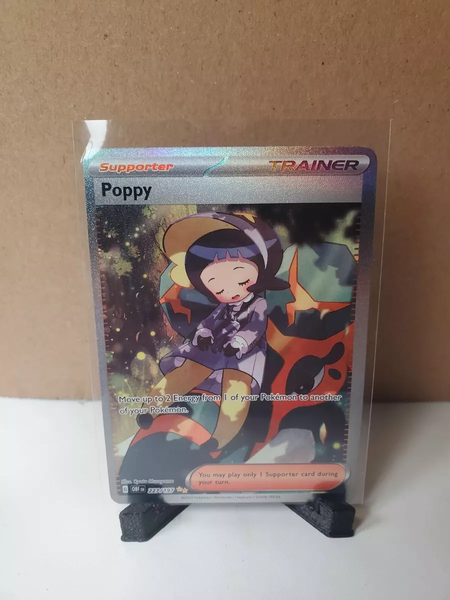 Pokemon TCG Poppy - 227/197 - Full Art Secret Rare - S&V: Obsidion Flames NM