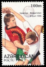 AZERBAIJAN 606 - Euro '96 European Football Championships (pb76351+)