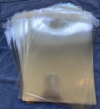 Crystal Clear Flap Seal Bags 8 7/8  x 10 1/4  B108 - Lot Of 72 ClearBags
