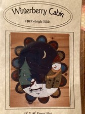Winterberry Cabin Penny Rug Pattern 103 Sleigh Ride 23 X 20 Pre Own