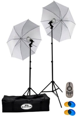 Savage 500W LED Studio Light Kit-